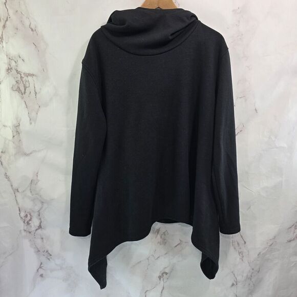 Killstar Hoodie Womens Small Black Draco Cowl Pullover Sweatshirt Oversized - Picture 1 of 13